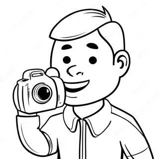 Freddie Benson Houdt Een Camera Kleurplaat 131540 64259