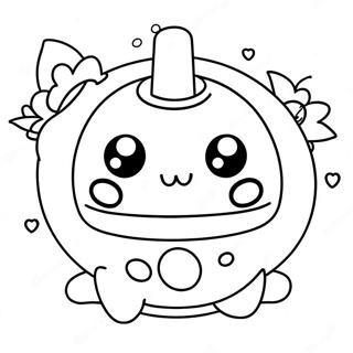 Schattig Tamagotchi Personage Kleurplaat 131641-64329