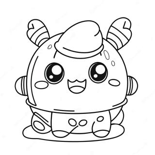 Schattig Tamagotchi Personage Kleurplaat 131641-64330