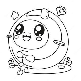 Schattig Tamagotchi Personage Kleurplaat 131641-64331
