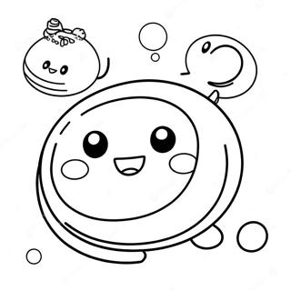 Blije Tamagotchi Aan Het Spelen Kleurplaat 131643-64339