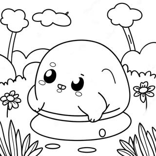 Tamagotchi In Een Tuin Kleurplaat 131644-64341