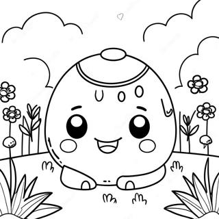 Tamagotchi In Een Tuin Kleurplaat 131644-64344