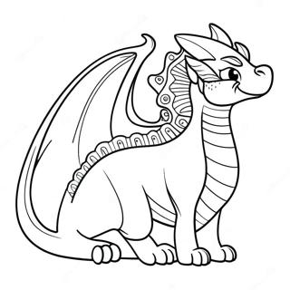 Majestueuze Kat Draak Met Vleugels Kleurplaat 131719-64393