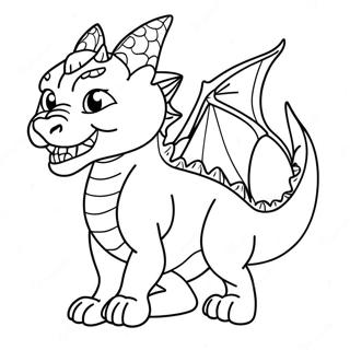 Fierce Kat Draak Brullend Kleurplaat 131721-64402