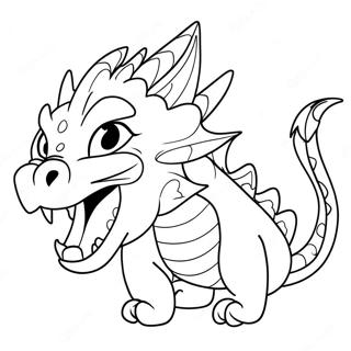 Fierce Kat Draak Brullend Kleurplaat 131721-64403