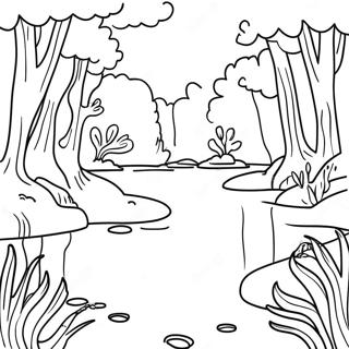 Mysterieus Rivieroever Kleurplaat 131797-64454