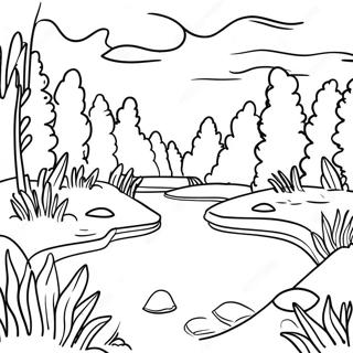 Mysterieus Rivieroever Kleurplaat 131797 64456