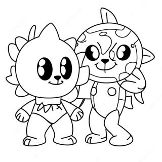 Chibi Zon En Maan Fnaf Kleurplaat 131951-64569