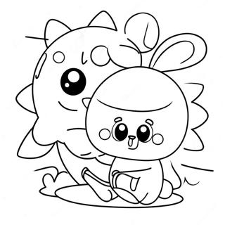 Chibi Zon En Maan Fnaf Kleurplaat Kleurplaten