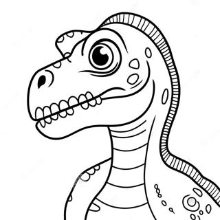 Fierce Velociraptor Dino Kleurplaat 132181 64757