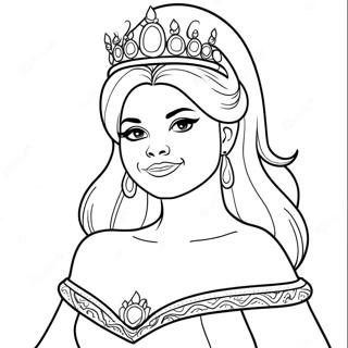 Selena Gomez Als Een Disney Prinses Kleurplaat 132439-64963
