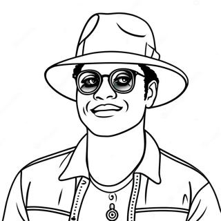 Bruno Mars Kleurplaten