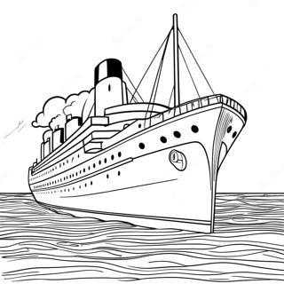 Gedetailleerde Britannic Oceaanlijn Kleurplaat 133055-65433