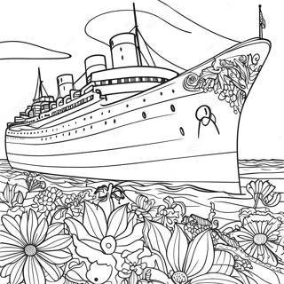 Gedetailleerde Britannic Oceaanlijn Kleurplaat 133055-65435