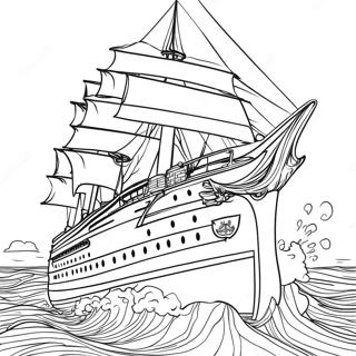 Britannic In Stormachtige Zeeen Kleurplaat 133056-65438
