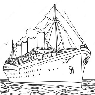 Historische Britannic Voyage Kleurplaat 133057-65441