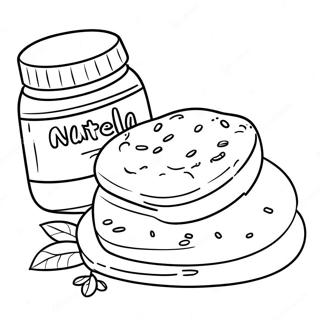 Nutella En Brood Kleurplaat 133081-65454