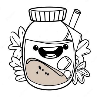 Blije Nutella Personage Kleurplaat 133083-65462