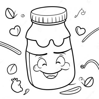 Blije Nutella Personage Kleurplaat 133083-65464