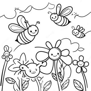 Zoemende Bijen In Een Veld Kleurplaat 133161-65524