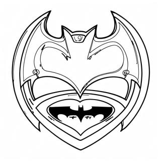 Batman Logo Kleurplaten