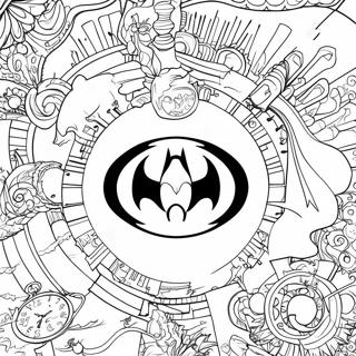 Vintage Batman Logo Kleurplaat 133313 65630