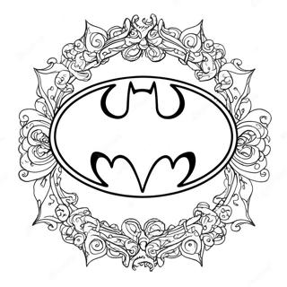 Vintage Batman Logo Kleurplaat 133313 65631