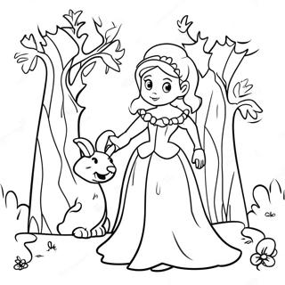 Grappige Grimms Sprookjes Kleurplaat 133517-65791