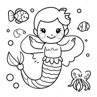 Speelse Zeeman Met Zeewezens Kleurplaat 133543 65811