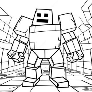 Ijzeren Golem Minecraft Kleurplaten