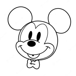 Mickey Mouse Gezicht Kleurplaat 133619-65862