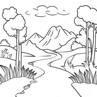 Prachtig Russisch Landschap Kleurplaat 133728 65957