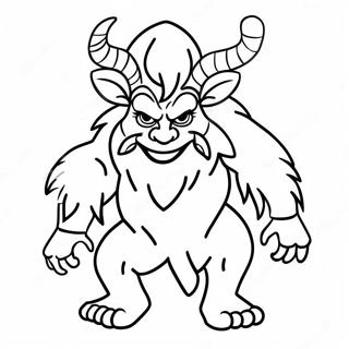 Krampus Kleurplaten