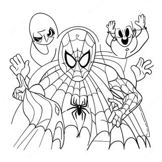 Kleurplaat Van Spider Man En Vrienden 134089 66239