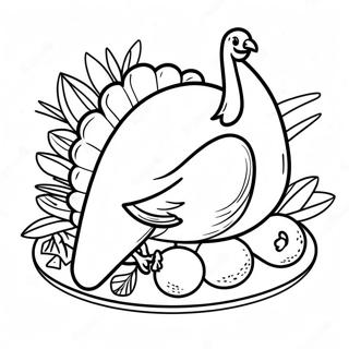 Kleurplaat Van Thanksgiving Kalkoen 134162-66285