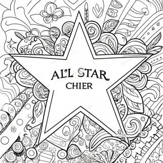 All Star Cheer Logo Kleurplaat 134288-66382