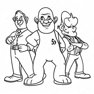 Spannende Kleurplaat Van Universal Studios Personages 134518-66565
