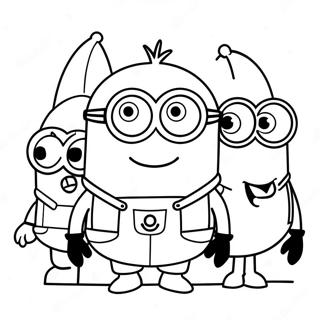 Leuke Kleurplaat Van Universal Studios Minions 134521 66579