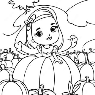 Pompoen Patch Barbie Kleurplaat 134547-66599