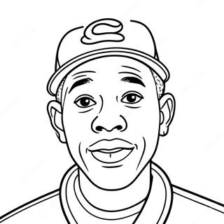 Kleurige Tyler The Creator Portret Kleurplaat 134751-66746