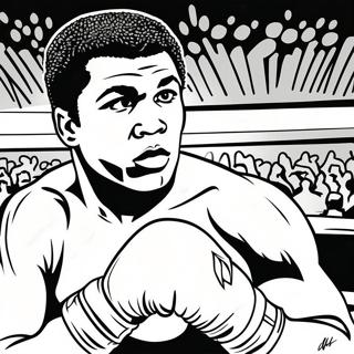 Muhammad Ali In De Ring Kleurplaat 134828-66808