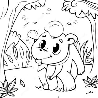 Kleurplaat Van Aleph Bais In De Natuur 134907-66873