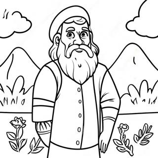 Kleurplaat Van Aleph Bais In De Natuur 134907-66876