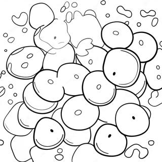 Kleurige Gumdrop Snoep Kleurplaat 135008 66948