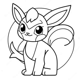 Glaceon Kleurplaten