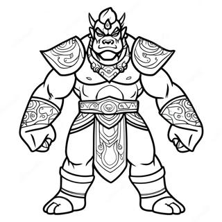 Ganons Woeste Vorm Kleurplaat 135164-67076