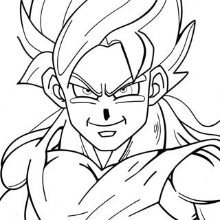 Kleurplaat Van Goku Super Saiyan 4 Met Dragon Ball 135392-67250