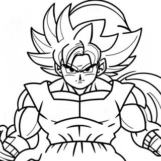 Kleurplaat Van Goku Super Saiyan 4 Met Dragon Ball 135392-67251