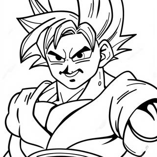 Kleurplaat Van Goku Super Saiyan 4 Met Dragon Ball 135392-67252